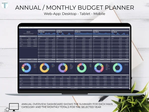 Budget Planner Dark Blue - Image 2