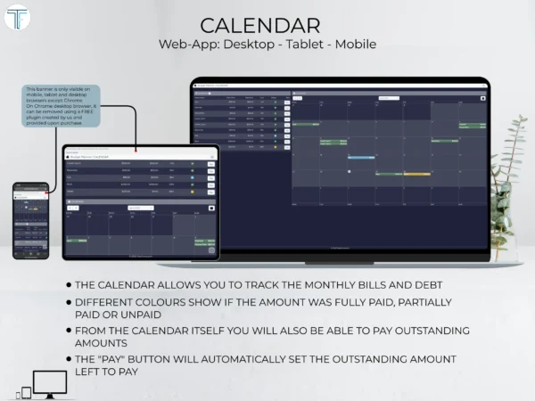 Budget Planner Dark Blue - Image 5