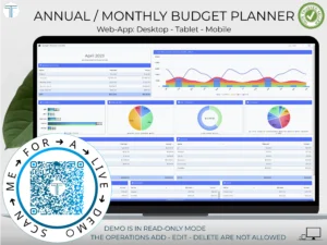 Budget Planner Light Blue