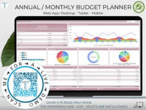 Budget Planner Pink