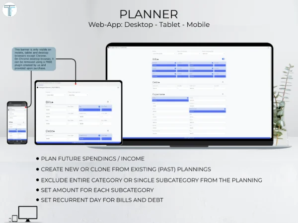 Budget Planner Light Blue - Image 3