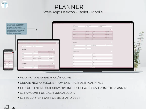 Budget Planner Pink - Image 3