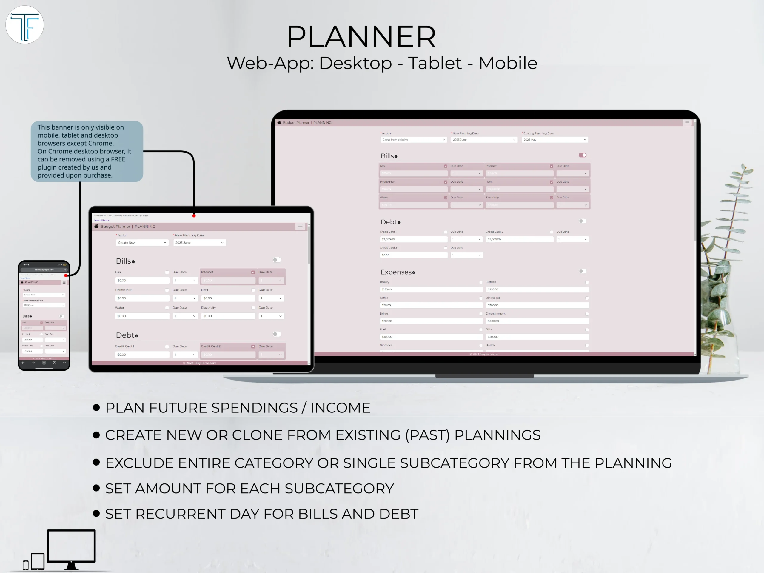 Budget Planner Pink - Image 3