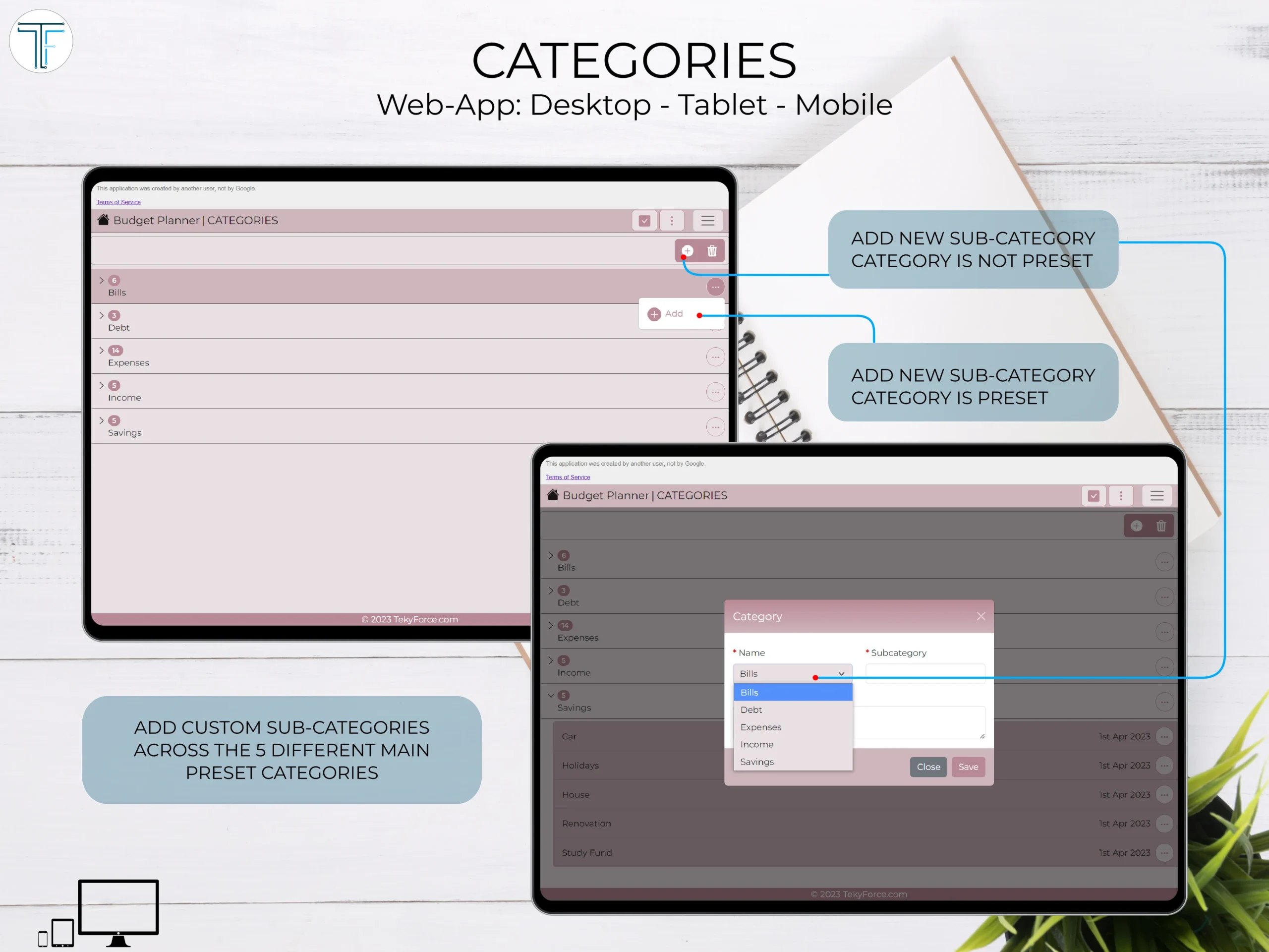 Budget Planner Pink - Image 7