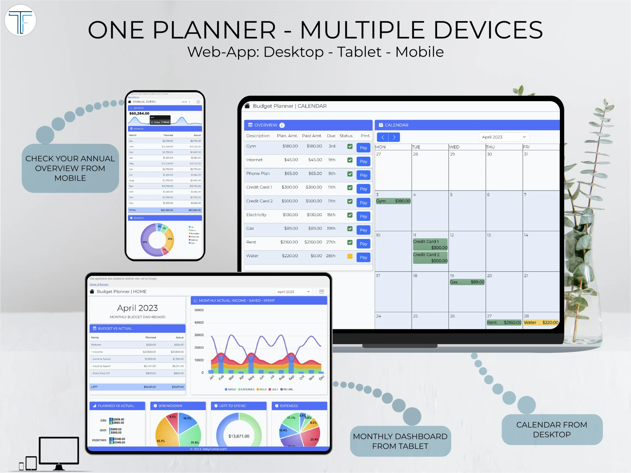 Budget Planner Light Blue - Image 9